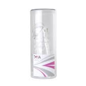 Прозрачная гелевая насадка с клиторальным отростком - 13 см. - Toyfa Basic - в Вологде купить с доставкой