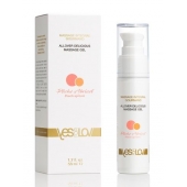 Универсальный массажный гель-смазка Allover Delicious Massage Gel с ароматом персика и аброкоса - 50 мл. - YESforLOV - купить с доставкой в Вологде