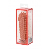 Телесная насадка на фаллос с бугорками KOKOS Extreme Sleeve 10 - 15,8 см. - KOKOS - в Вологде купить с доставкой