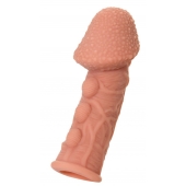 Насадка на фаллос с пузыриками, венками и ребристостью KOKOS Extreme Sleeve 09 - 12,7 см. - KOKOS - в Вологде купить с доставкой