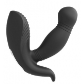 Черный вибромассажер простаты PROSTATE HERO - Dream Toys - в Вологде купить с доставкой