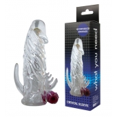 Закрытая прозрачная вибронасадка на пенис Crystal Sleeve Vibe - Erowoman-Eroman - в Вологде купить с доставкой