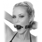 Черный кляп с дырочками Breathable Ball Gag - Pipedream - купить с доставкой в Вологде