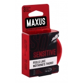 Ультратонкие презервативы в железном кейсе MAXUS Sensitive - 3 шт. - Maxus - купить с доставкой в Вологде