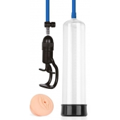 Прозрачная вакуумная помпа Sex Expert с насадкой-вагиной - Sex Expert - в Вологде купить с доставкой