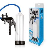 Прозрачная вакуумная помпа Sex Expert с насосом - Sex Expert - в Вологде купить с доставкой