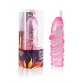 Закрытая рельефная насадка Crystal sleeve snakes в виде змеи с усиками - 14 см. - Erowoman-Eroman - в Вологде купить с доставкой