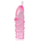 Закрытая рельефная насадка Crystal sleeve snakes в виде змеи с усиками - 14 см. - Erowoman-Eroman - в Вологде купить с доставкой