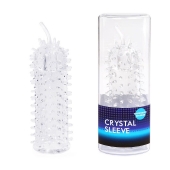 Закрытая рельефная насадка Crystal sleeve с усиками - 12 см. - Erowoman-Eroman - в Вологде купить с доставкой