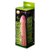Фаллическая насадка на трусики харнесс - 17,5 см. - LOVETOY (А-Полимер) - купить с доставкой в Вологде