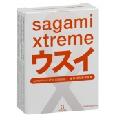 Ультратонкие презервативы Sagami Xtreme SUPERTHIN - 3 шт. - Sagami - купить с доставкой в Вологде