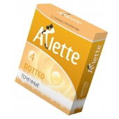 Презервативы Arlette Dotted с точечной текстурой - 3 шт. - Arlette - купить с доставкой в Вологде
