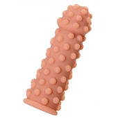 Телесная реалистичная насадка KOKOS Extreme Sleeve 02 с дополнительной стимуляцией - 12,7 см. - KOKOS - в Вологде купить с доставкой