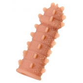 Телесная реалистичная насадка KOKOS Extreme Sleeve 04 с дополнительной стимуляцией - 12,7 см. - KOKOS - в Вологде купить с доставкой