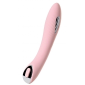 Розовый силиконовый вибратор с электростимуляцией TESLA G-POINT - 21 см. - ToyFa - купить с доставкой в Вологде