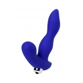 Синий силиконовый вибростимулятор простаты Stroman - 14,5 см. - ToyFa - в Вологде купить с доставкой