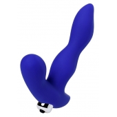 Синий силиконовый вибростимулятор простаты Stroman - 14,5 см. - ToyFa - в Вологде купить с доставкой