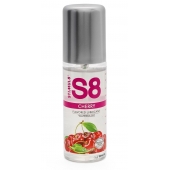 Смазка на водной основе S8 Flavored Lube со вкусом вишни - 125 мл. - Stimul8 - купить с доставкой в Вологде