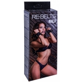 Черные кожаные наручники Naila - Rebelts - купить с доставкой в Вологде