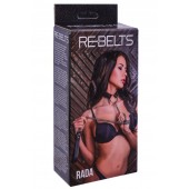 Черный поводок и чокер с кольцом Rada - Rebelts - купить с доставкой в Вологде