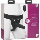 Черный полый вибрострапон Body Extensions BE Aroused - 17,78 см. - Doc Johnson - купить с доставкой в Вологде