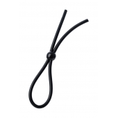 Черное лассо на пенис с одной бусиной - A-toys - в Вологде купить с доставкой