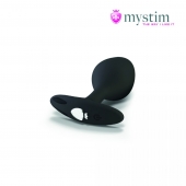 Черная пробка Mystim Rocking Vibe S с возможностью подключения к электростимулятору - 9,7 см. - MyStim - купить с доставкой в Вологде