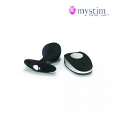 Черная пробка Mystim Rocking Vibe S с возможностью подключения к электростимулятору - 9,7 см. - MyStim - купить с доставкой в Вологде