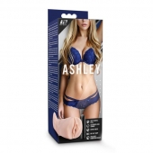 Телесный мастурбатор-вагина с вибропулей Ashley - Blush Novelties - в Вологде купить с доставкой