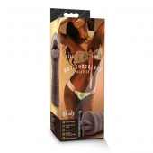 Коричневый мастурбатор-ротик Heather - Blush Novelties - в Вологде купить с доставкой
