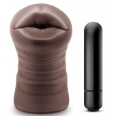 Коричневый мастурбатор-ротик Heather - Blush Novelties - в Вологде купить с доставкой