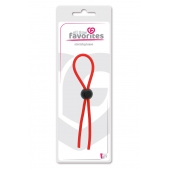 Красное эрекционное лассо с одной бусиной-утяжкой STRETCHY THIN LASSO - Dream Toys - в Вологде купить с доставкой