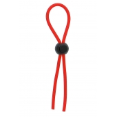 Красное эрекционное лассо с одной бусиной-утяжкой STRETCHY THIN LASSO - Dream Toys - в Вологде купить с доставкой