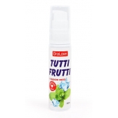 Гель-смазка Tutti-frutti со вкусом сладкой мяты - 30 гр. - Биоритм - купить с доставкой в Вологде