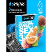 Презервативы для орального секса DOMINO Sweet Sex с ароматом мороженого - 3 шт. - Domino - купить с доставкой в Вологде