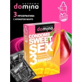 Презервативы для орального секса DOMINO Sweet Sex с ароматом манго - 3 шт. - Domino - купить с доставкой в Вологде