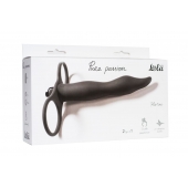 Черная вибронасадка для двойного проникновения Flirtini - 15,9 см. - Lola Games - купить с доставкой в Вологде