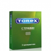 Текстурированные презервативы Torex  С точками  - 3 шт. - Torex - купить с доставкой в Вологде