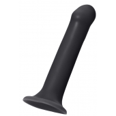 Черный фаллос на присоске Silicone Bendable Dildo XL - 20 см. - Strap-on-me - купить с доставкой в Вологде