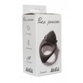 Черное эрекционное виброкольцо Pure Passion Sunset - Lola Games - в Вологде купить с доставкой