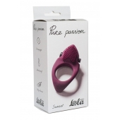 Бордовое эрекционное виброкольцо Pure Passion Sunset - Lola Games - в Вологде купить с доставкой