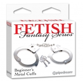 Металлические наручники Beginner s Metal Cuffs - Pipedream - купить с доставкой в Вологде