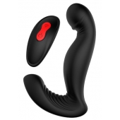 Черный вибромассажер простаты SWIRLING P-PLEASER - Dream Toys - в Вологде купить с доставкой