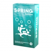 Презервативы SPRING BUBBLES с пупырышками - 12 шт. - SPRING - купить с доставкой в Вологде