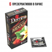 Ароматизированные презервативы DOMINO  Ароматный микс  - 6 шт. - Domino - купить с доставкой в Вологде