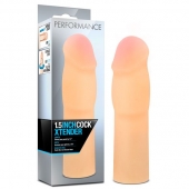 Телесная насадка-удлинитель на пенис PERFORMANCE 1.5INCH COCK XTENDER - 16 см. - Blush Novelties - в Вологде купить с доставкой