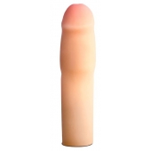 Телесная насадка-удлинитель на пенис PERFORMANCE 1.5INCH COCK XTENDER - 16 см. - Blush Novelties - в Вологде купить с доставкой