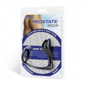 Стимулятор простаты с фиксацией эрекционным кольцом Prostate Gear - BlueLine - в Вологде купить с доставкой
