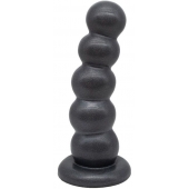 Черная насадка-плаг на харнесс PLATINUM 7 - 19,5 см. - LOVETOY (А-Полимер) - купить с доставкой в Вологде