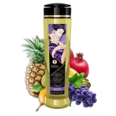 Массажное масло Libido Exotic Fruits с ароматом экзотических фруктов - 240 мл. - Shunga - купить с доставкой в Вологде